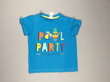 T-shirt m.c bleu clai Poal Party