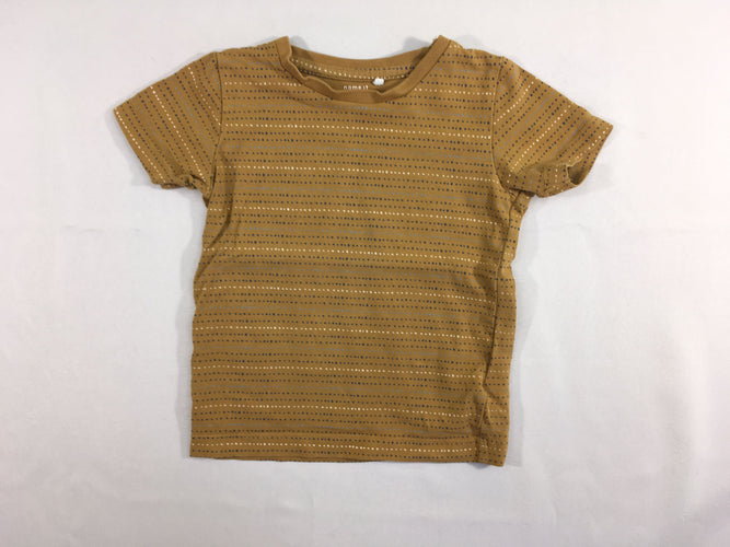 T-shirt m.c brun pois, moins cher chez Petit Kiwi