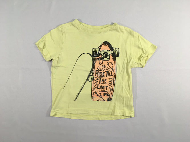 T-shirt m.c jaune skate, moins cher chez Petit Kiwi