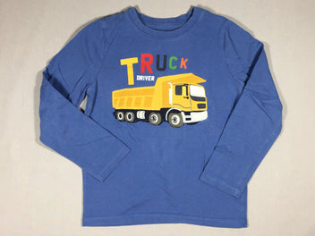 T-shirt m.l bleu camion surpiqué