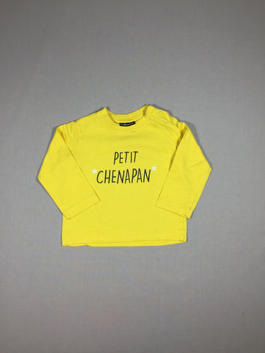 T-shirt m.l jaune Petit Chenapan, moins cher chez Petit Kiwi