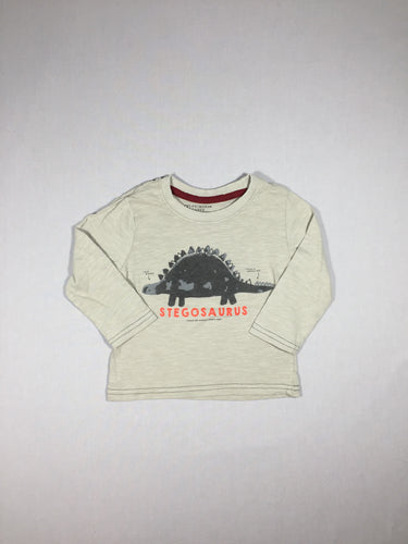 T-shirt m.l gris Stegosaurus, moins cher chez Petit Kiwi