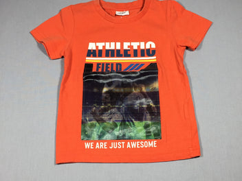 T-shirt m.c orange Athlétic - effet d'optique