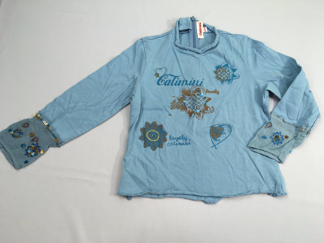 T-shirt m.l bleu Catimini sequins, moins cher chez Petit Kiwi