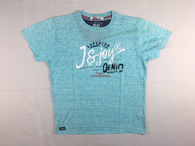 T-shirt m.c bleu flammé J&Joy, moins cher chez Petit Kiwi