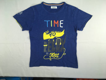 T-shirt m.c bleu flammé TIME