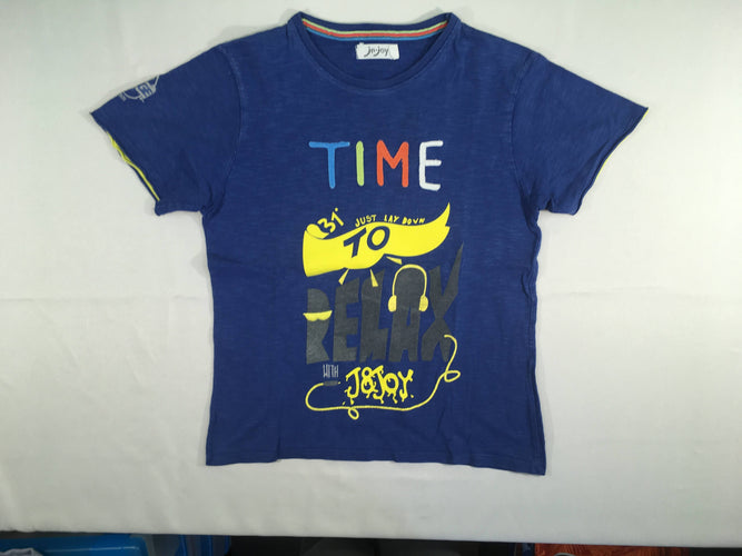 T-shirt m.c bleu flammé TIME, moins cher chez Petit Kiwi