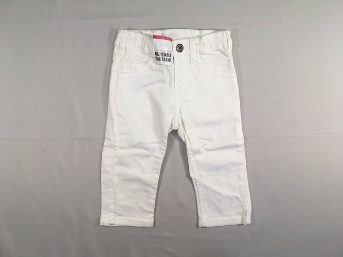Neuf-Pantalon 3/4 blanc, moins cher chez Petit Kiwi