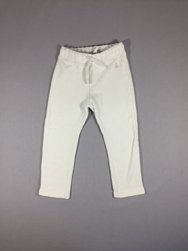 Pantalon molleton blanc, moins cher chez Petit Kiwi