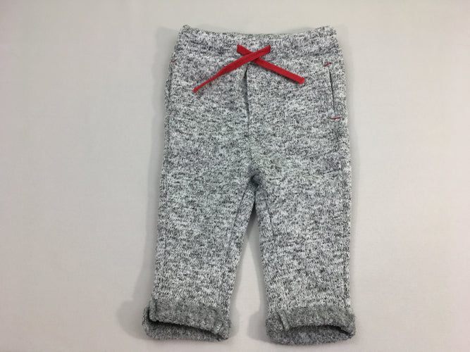 Pantalon maille arv gris chiné, moins cher chez Petit Kiwi