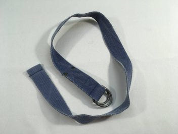 Ceinture textile bleue effet délavé 78 cm