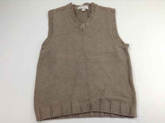 Pull col V s.m brun, moins cher chez Petit Kiwi
