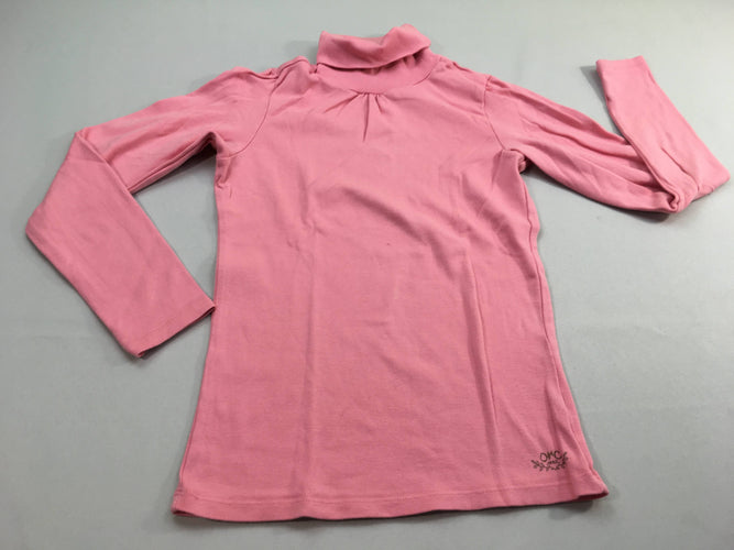 T-shirt m.l col roulé rose, moins cher chez Petit Kiwi