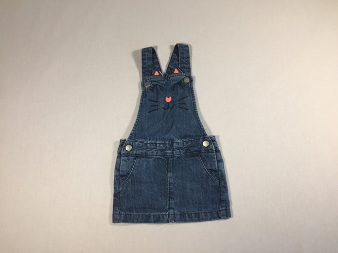 Robe  en jeans chat, moins cher chez Petit Kiwi