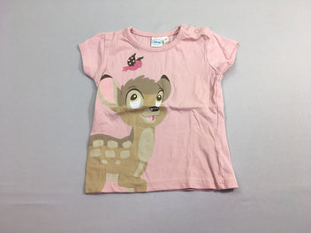 T-shirt m.c rose pâle Bambi