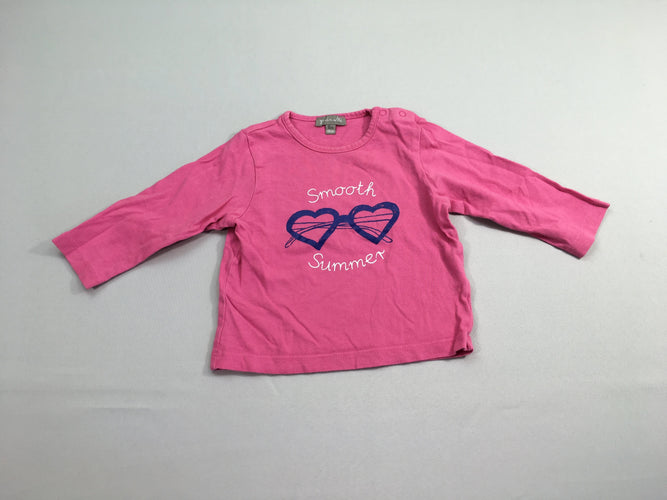 T-shirt m.l rose lunettes coeur, moins cher chez Petit Kiwi