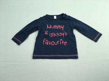 T-shirt m.l bleu foncé Mummy