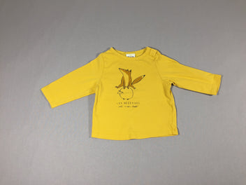 T-shirt m.l jaune renard mouton
