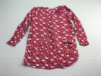 Robe m.l rouge/rose Hello Kitty