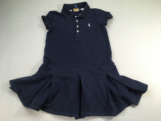 Robe polo m.c bleue foncé, moins cher chez Petit Kiwi