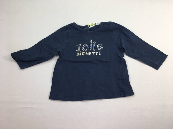 T-shirt m.l bleu marine Jolie, moins cher chez Petit Kiwi