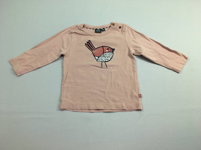 T-shirt m.l vieux rose oiseau, moins cher chez Petit Kiwi