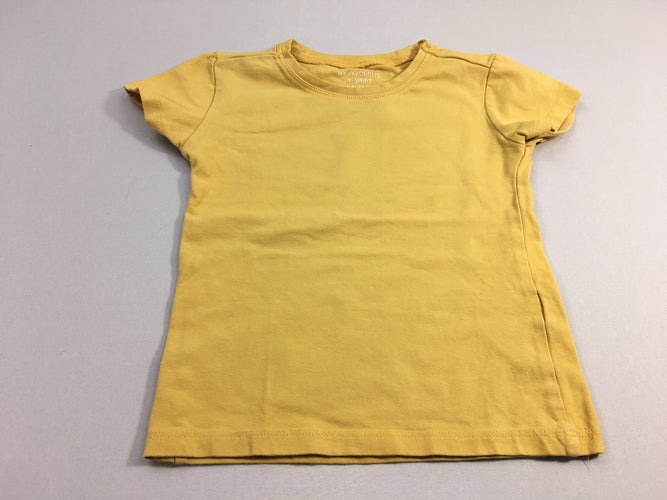 T-shirt m.c jersey jaune moutarde, moins cher chez Petit Kiwi