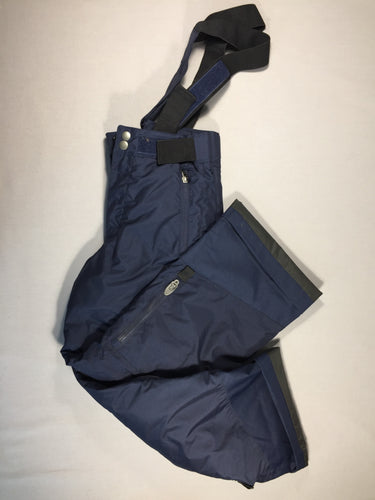 Pantalon de ski avec bretelles enfant chaud imperméable - bleu marine - Parfait état, moins cher chez Petit Kiwi