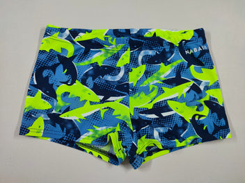 Maillot boxer bleu requins (pas d'étiquette, taille estimée)