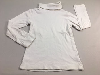 T-shirt m.l col roulé blanc