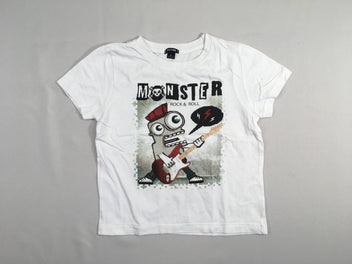 T-shirt m.c blanc Monster