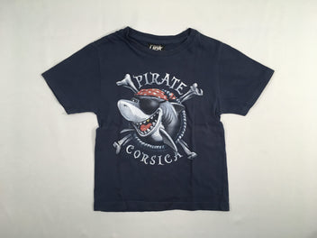 T-shirt m.c bleu foncé requin Corsica