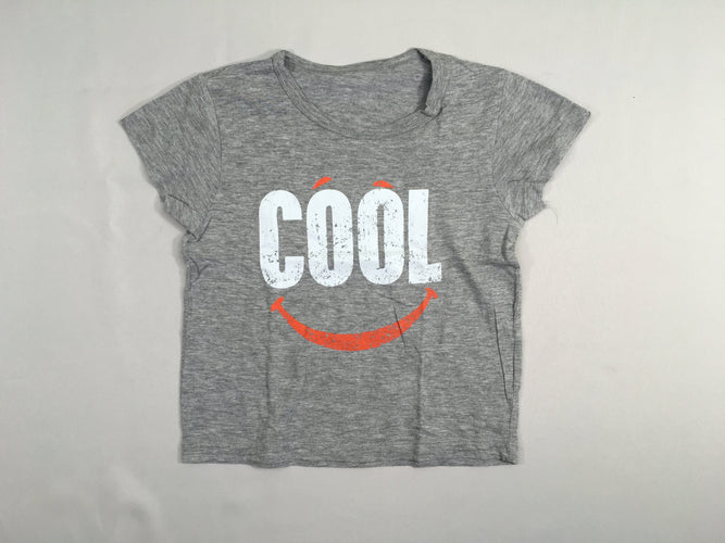 T-shirt m.c gris chiné Cool, moins cher chez Petit Kiwi