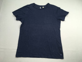 T-shirt m.c bleu foncé poche