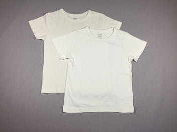 2 chemisettes m.c blanc