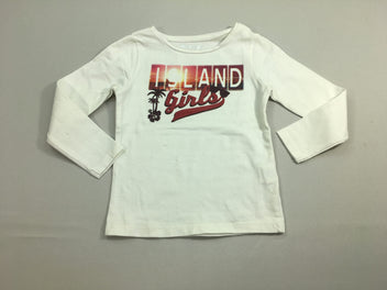 T-shirt m.l blanc Island girls