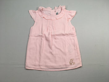 Blouse ms rose froufrou col
