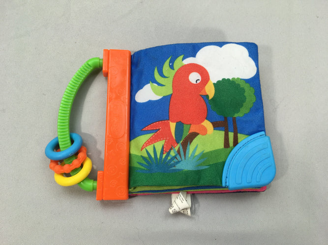 Livre d'activités textile animaux parkfield, moins cher chez Petit Kiwi