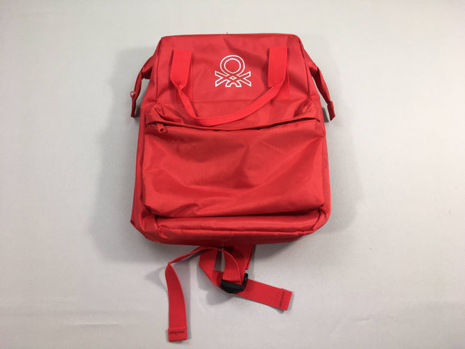 Petit sac à dos rouge Benetton, moins cher chez Petit Kiwi