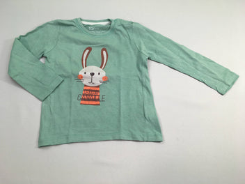 T-shirt m.l vert d'eau Lapin