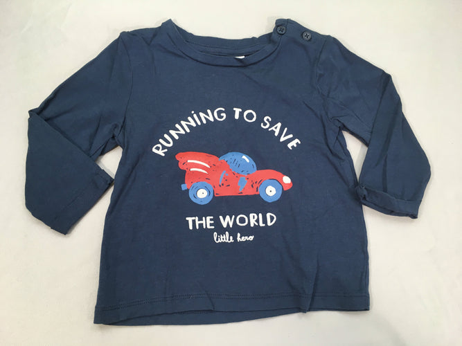 T-shirt m.l bleu running, moins cher chez Petit Kiwi