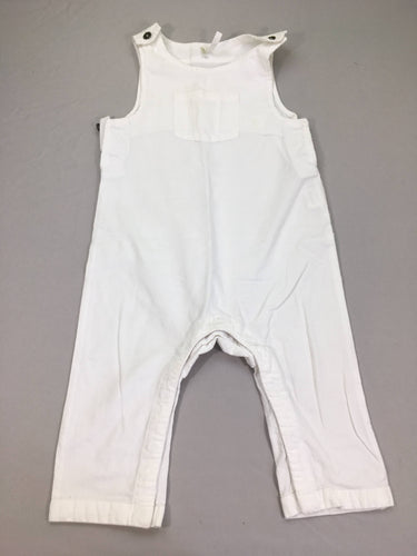 Salopette blanche chino texturée, moins cher chez Petit Kiwi