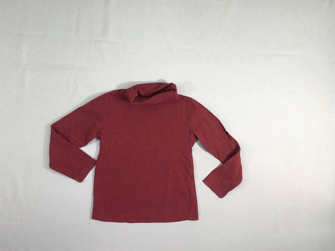 T-shirt col roulé rouge, moins cher chez Petit Kiwi