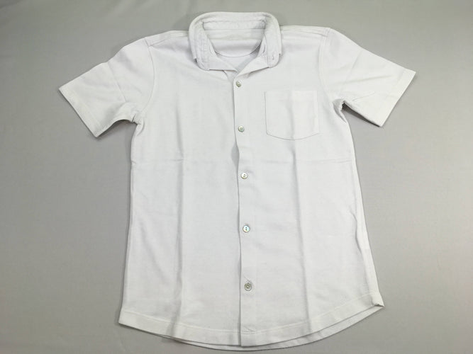 Polo m.c jersey  blanc, moins cher chez Petit Kiwi