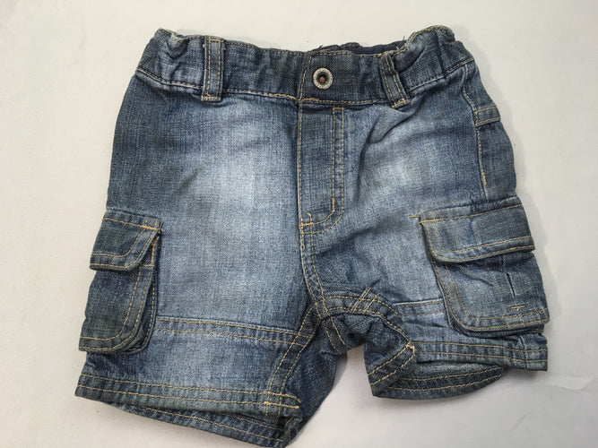 Bermuda en jean poches latérales, moins cher chez Petit Kiwi