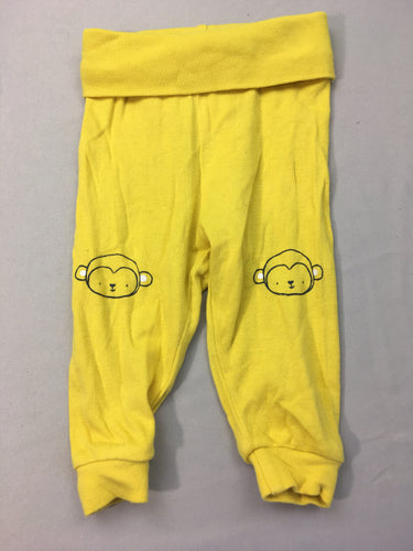 Pantalon jersey jaune singes, moins cher chez Petit Kiwi