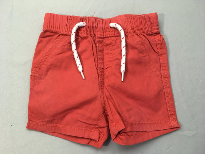 Bermuda rouge, moins cher chez Petit Kiwi
