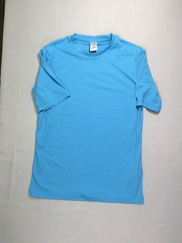 T-shirt m.c de sport bleu, moins cher chez Petit Kiwi