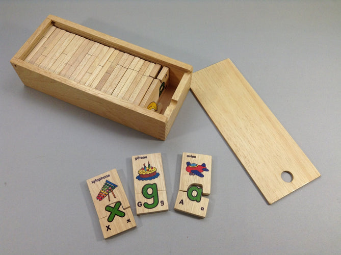 26 Dominos Lettres-mots, moins cher chez Petit Kiwi