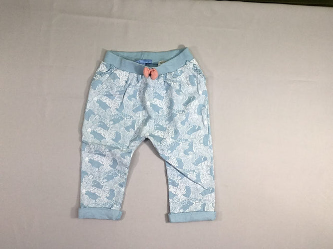 Pantalon de traing bleu clair ours, moins cher chez Petit Kiwi
